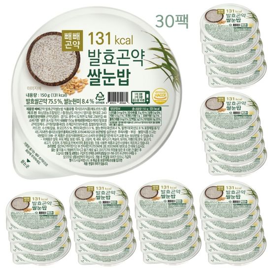 빼빼곤약 발효곤약쌀눈밥 150g x 30팩