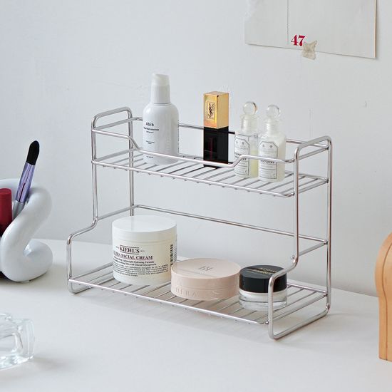 스텐 2단 미니 다용도 선반