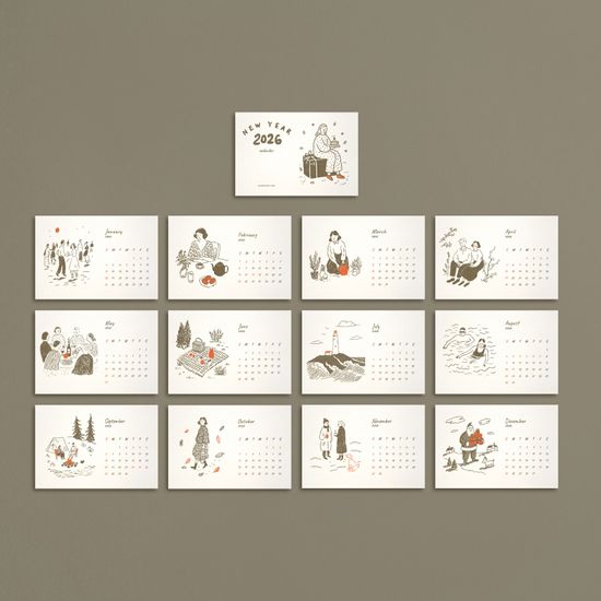 2026 New Year 캘린더