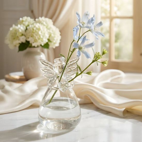 마이 엔젤 핸드메이드 미니 유리 화병