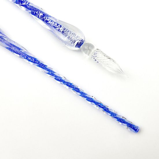 문학 필사 유리펜 진 블루 