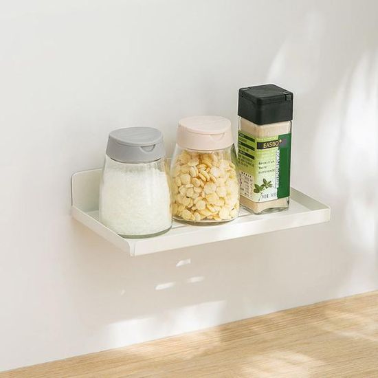 벽선반 벽걸이선반 주방수납 무타공 화이트 20cm N320