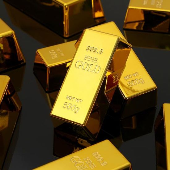 럭키 골드바 500g 모형 인테리어 금괴 가짜금