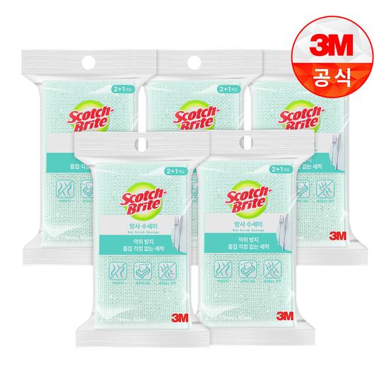 [3M]망사수세미 2+1입 x 5개