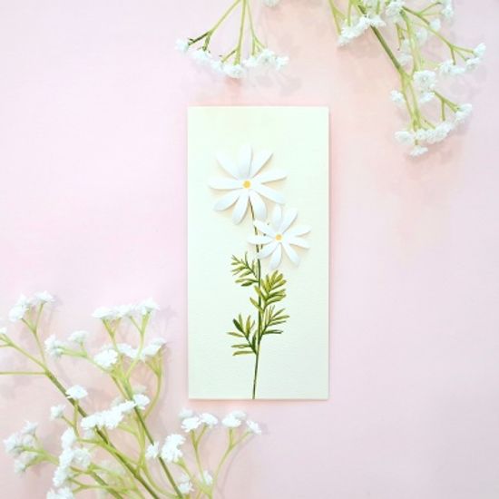 핸드메이드 플라워 카드 6종 꽃카드