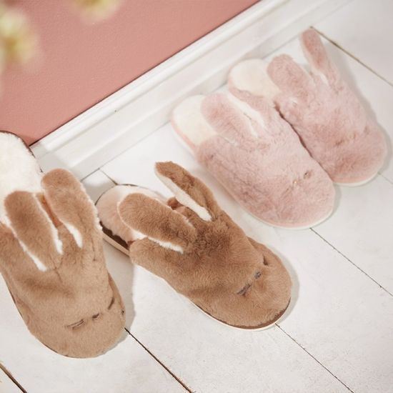 토끼 겨울 거실화 부드러운 털슬리퍼 실내화