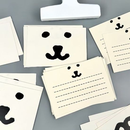 곰돌이 메모지 떡메모지 포스트잇 떡메 다꾸 메모지