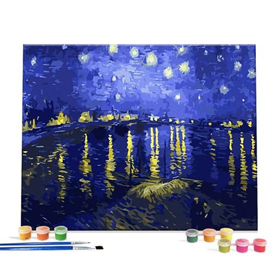 DIY 명화 그림그리기 고흐 아를 별이빛나는밤에 40x50