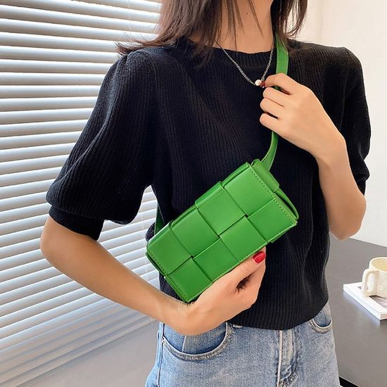 여성 격자 무늬 크로스백
