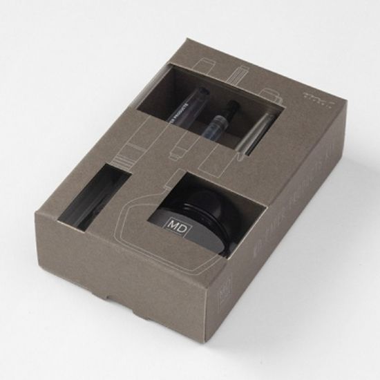 MD Fountain Pen With Bottled Ink - Gray