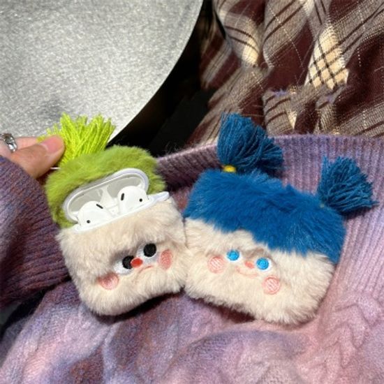 에어팟 3 2 1세대 프로 pro2 커플 아기 인형 털케이스