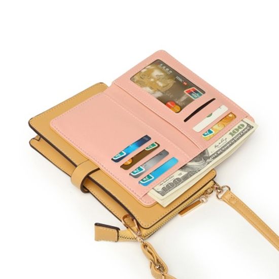 터치 스크린 휴대폰 가방 지갑 가죽 미니백 크로스백