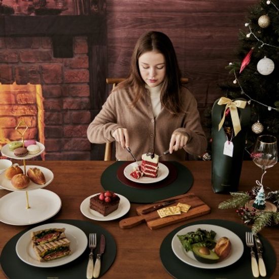 누보 다이닝매트 가죽 방수 식탁매트 테이블 플레이팅