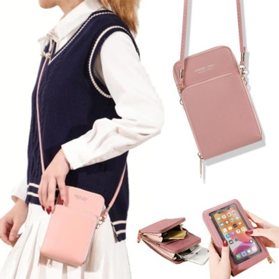 터치스크린 핸드폰 미니백 가방 지갑 파우치 크로스백