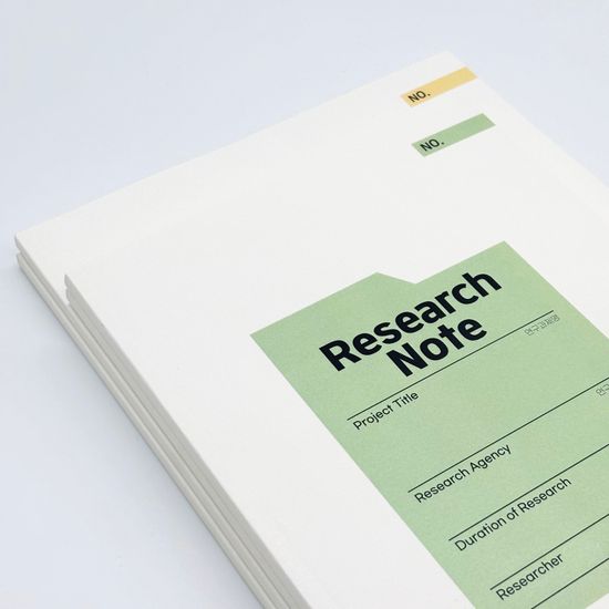 워크브릿지 연구노트 그린 격자 A4/B5 (50매)