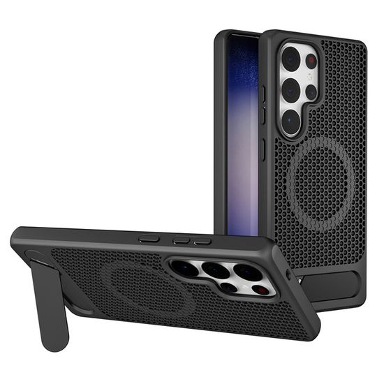 갤럭시S25 시리즈 메탈 마그네틱 스탠드 방열 케이스