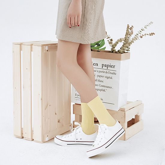 [아일렌] 쫀쫀한 여성용 스타킹양말 10켤레(5색-B)