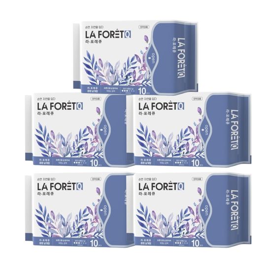 라포레Q 초슬림 순면생리대 중형(10P) x 5팩