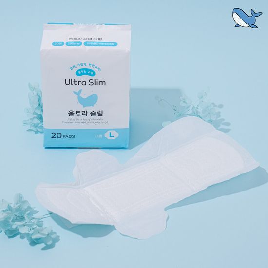 춤추는고래 대용량 생리대 대형 2팩 /40매