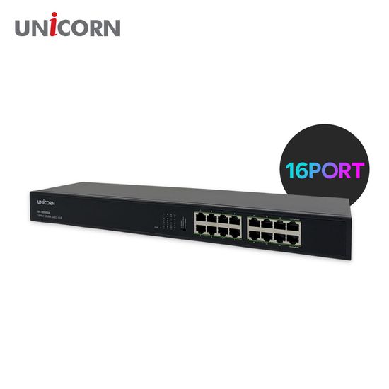 유니콘 16포트 기가 스위칭허브 인터넷허브 랜선스위