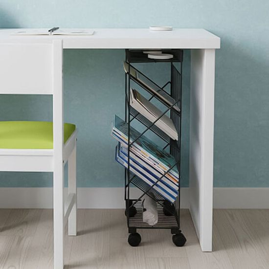 스틸 트롤리 이동식 책꽂이 매장공간활용 북카트 HTB1