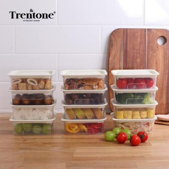 트렌톤 냉장고보관용기 베이직쿡 3호 12종24P