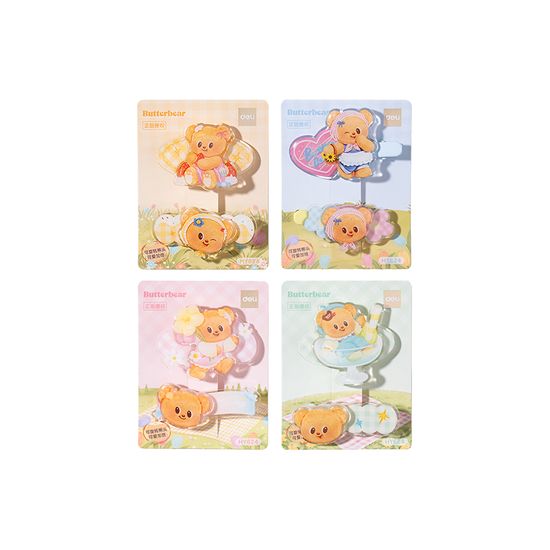 버터베어 미니 집게핀 머리핀 헤어핀