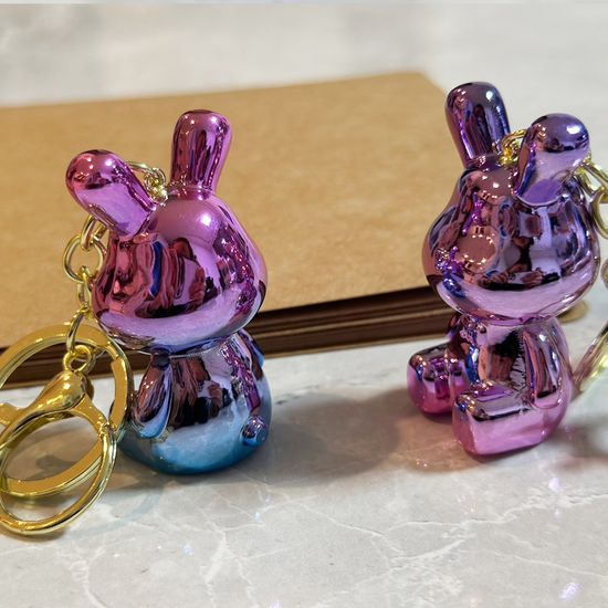 사이버틱 그라데이션 토끼 키링