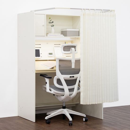 스터디스타 와이드1000 독서실책상 크림화이트 오른쪽