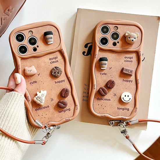 아이폰 17 16 프로 맥스 레진 스트랩 물결 케이스