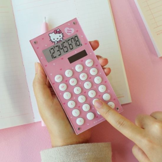 헬로키티 미니 전자 계산기
