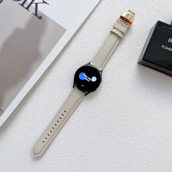 갤럭시워치 3 4 5 양면컬러 슬림 가죽 스트랩 20 22mm