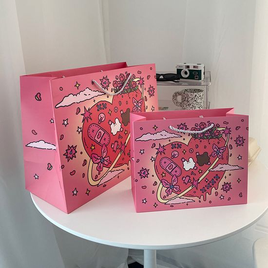 포장 봉투 코팅 종이 쇼핑백 생일 선물 aa-73 레핑