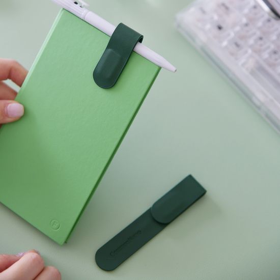누보북마크 펜홀더 자석으로 고정되는 가죽 책갈피