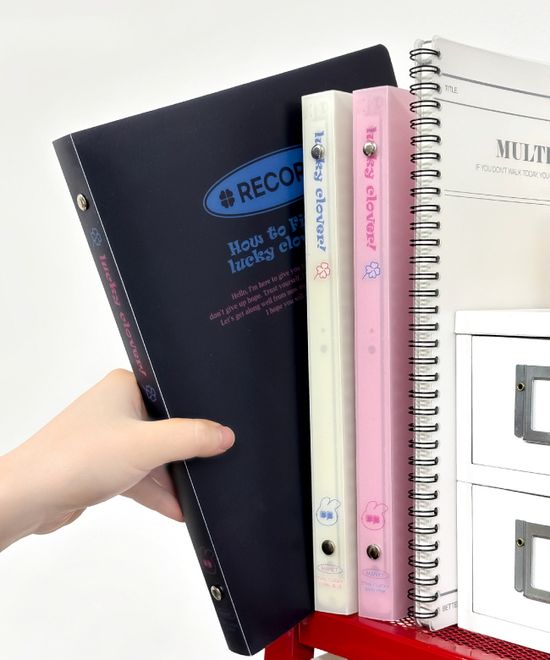 마넷 럭키 26공 바인더 / 오프 블랙 속지