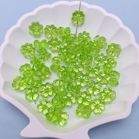 크리스탈 네잎클로버 구슬 비즈 공예 재료 