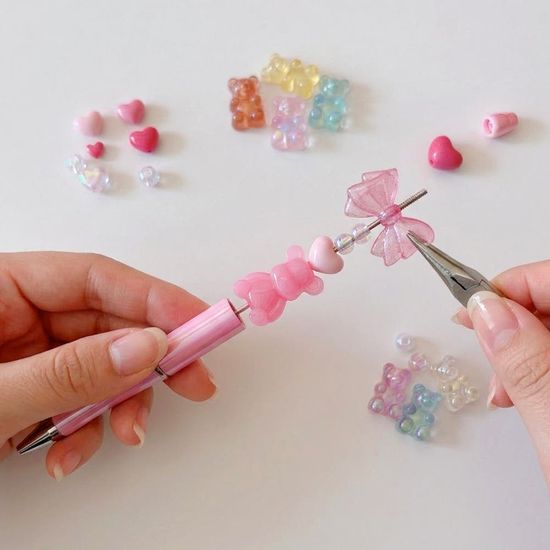 오로라 비즈 볼펜 꾸미기 DIY 키트
