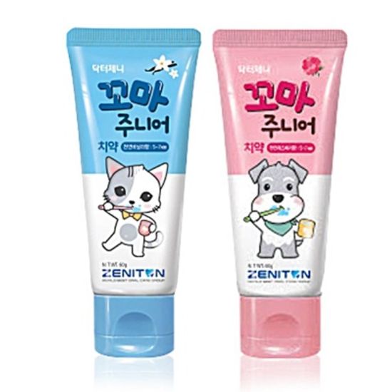 제니튼 닥터제니 꼬마 어린이치약 저불소치약 2개묶음