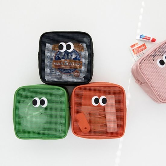 솜솜 메쉬 블록파우치 - 스몰