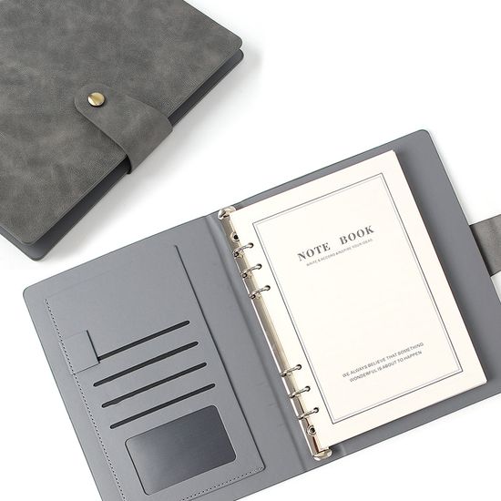 레더핏 다이어리형 노트(A5) (그레이) 업무용다이어리