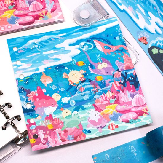 삠이와 바다여행 스티커 - 2종 세트