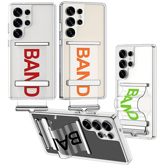 갤럭시 s25 플러스 울트라 실리콘 스트랩 투명 케이스