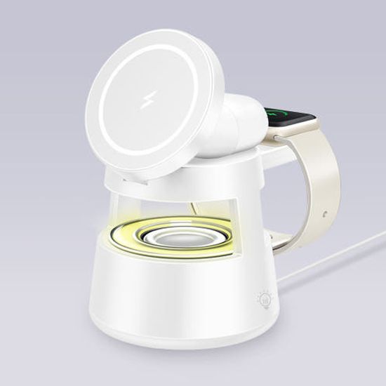 만렙 3in1맥세이프 블루투스스피커 무드등 무선충전기