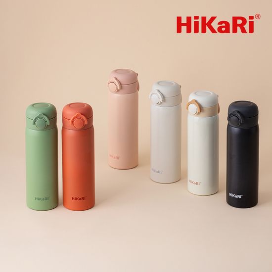 히카리 원터치 손잡이 보온보냉 텀블러 316 스텐 WT