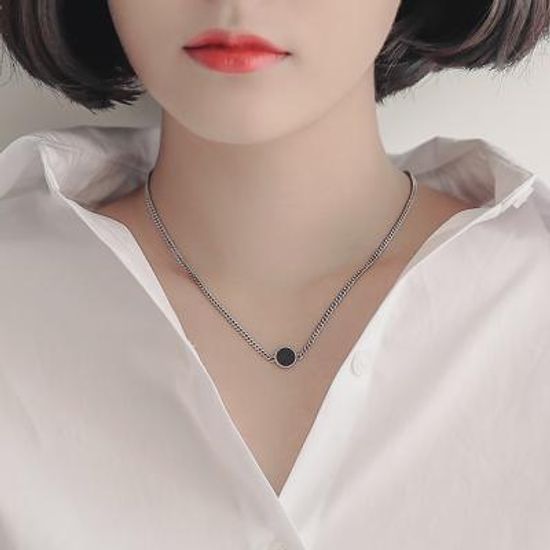 제이로렌 블랙진저 엔틱 오닉스 실버목걸이 N0801_21