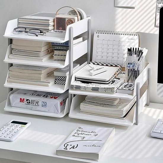 젠타 사무실 책 파일 서류 꽂이 문서 정리 트레이