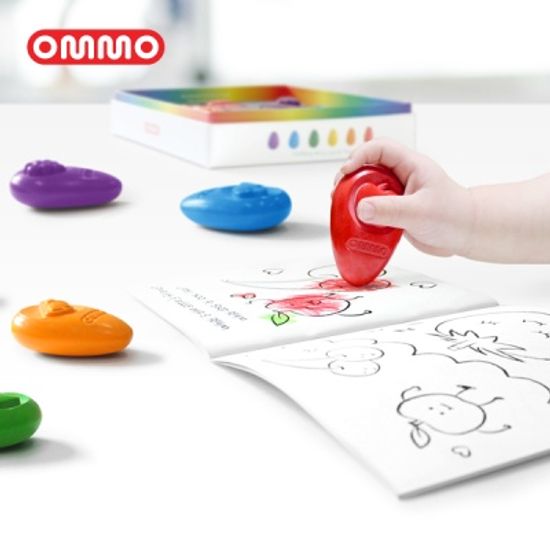 [OMMO] 옴모베이비크레용 6 Colors