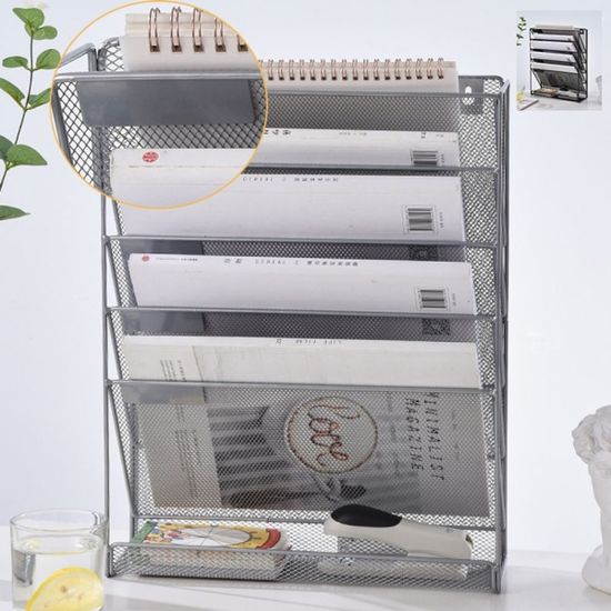 철제 5단 파티션 수납포켓 선반 걸이 사무실 서류[WBC