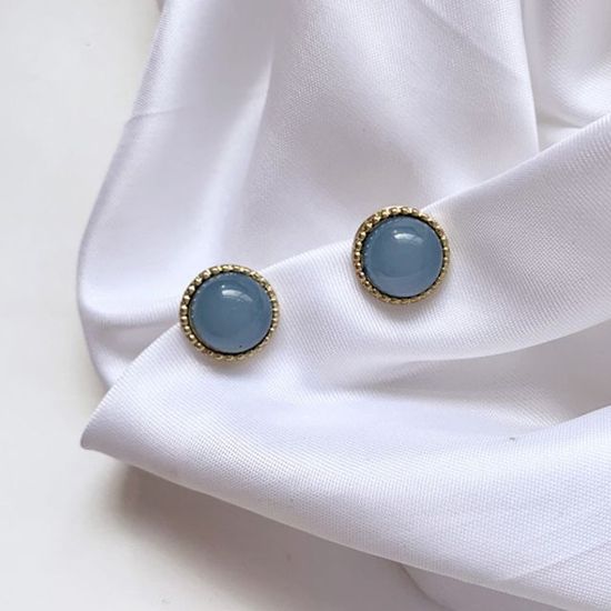 블링썸원석귀걸이 원석골드귀걸이(블루)(WDC93C2)