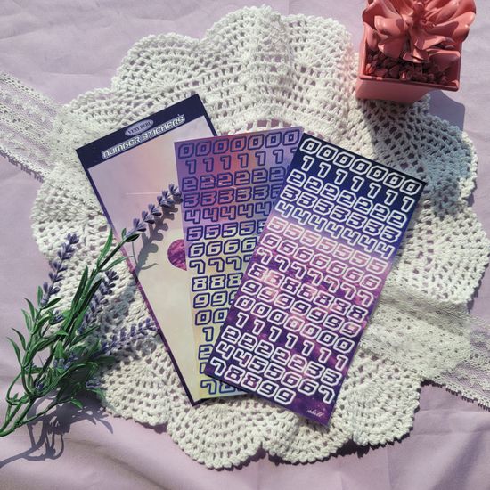 베리페리 숫자 씰스티커